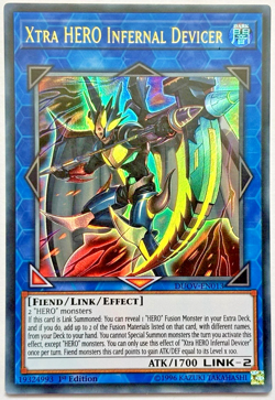 YUGIOH ~ XTRA HERO INFERNAL DEVICER ~ 1st EDITION ULTRA RARE ~ DUOV-EN013 - Image 1