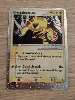 Pokemon Card 2003 EX Ruby & Sapphire Electabuzz EX 97/109 - Image 2