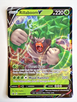 Rillaboom V SWSH014 - Black Star Promo - Pokemon Card TCG - NM/LP - Image 1