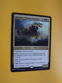 Zacama, Primal Calamity Mythic Elder Dinosaur MTG Card. - Image 3