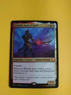 Wyleth, Soul of Steel. Mthic FOIL Human Warrior CMR MTG Card. - Image 1