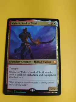 Wyleth, Soul of Steel. Mthic FOIL Human Warrior CMR MTG Card. - Image 2
