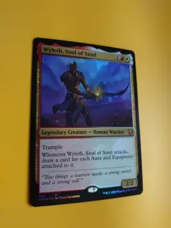 Wyleth, Soul of Steel. Mthic FOIL Human Warrior CMR MTG Card. - Image 3