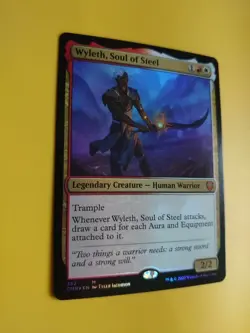 Wyleth, Soul of Steel. Mthic FOIL Human Warrior CMR MTG Card. - Image 4