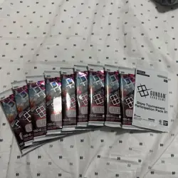 x9 GUNDAM CARD GAME Newtype Rising GD01 English SEALED+ x1 Sealed weekly Pack - Image 1