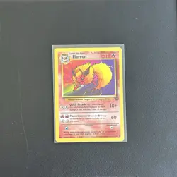 Pokemon TCG Flareon Non-Holo Rare Card 19/64 Jungle Unlimited, LP/MP Condition - Image 1