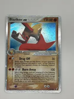Pokemon TCG Blaziken EX Holo Ultra Rare Card 90/100 EX Crystal Guardians 2006 NM - Image 1