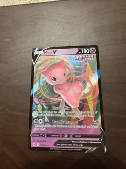 Pokemon TCG Mew v 2025 SWSH08 Fusion Strike Ultra Rare Holo Card #113/264 - Image 1
