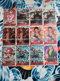 12x One Piece Card Game RED SR Super Rare Card Lot -All Red SRs OP English - Image 1