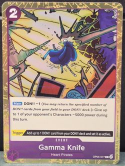 Gamma Knife OP05-077 Pirate Foil PRB-02 The Best Vol 2 One Piece Near Mint Card - Image 1