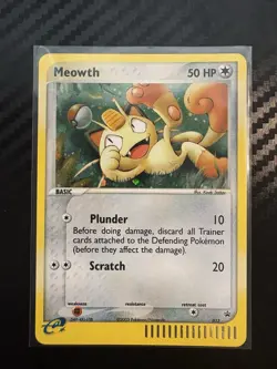 Pokemon TCG Meowth Black Star Promos Holo Card 13 LP/NM Condition - Image 1