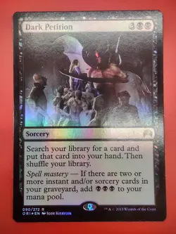 MTG Magic Origins Foil Dark Petition NM Magic The Gathering Card - Image 1