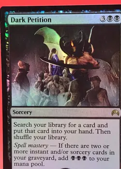 MTG Magic Origins Foil Dark Petition NM Magic The Gathering Card - Image 3