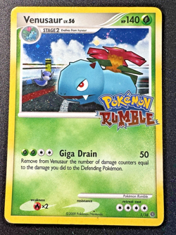 Venusaur 1/16 Pokemon Rumble Pokemon Card Holo Foil Rare HP - Image 1