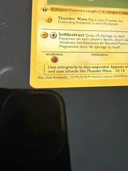 Pokemon Magnemite 53/102 1st Edition Shadowless Base Set Card Unplayed Near Mint - Image 2