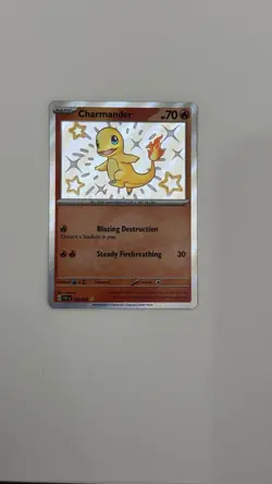 Charmander Baby Shony Pokemon Card - Paldean Fates - 109/091 - Image 1