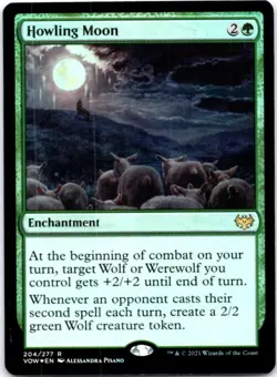 Howling Moon - FOIL - Innistrad: Crimson Vow - 204 LP - Image 1