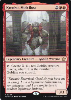 MTG Krenko, Mob Boss (204) | NM | Foundations {FDN} - Image 1