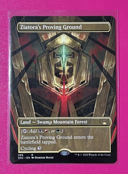 MTG *Borderless* Ziatora's Proving Ground* - (SNC) #295 Regular Rare - NM - - Image 1