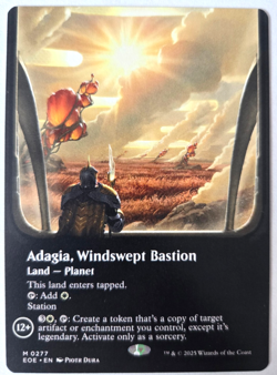 Adagia, Windswept Bastion (Borderless) MTG Edge of Eternities Regular NM - Image 1