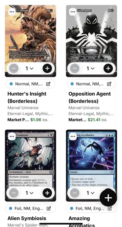 Magic the Gathering: Spider-Man Lot - Image 2