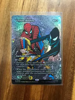 Leyline Binding (Borderless) Marvel Spider-Man Magic The Gathering Foil - Image 1
