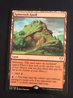 1x Spinerock Knoll (316) Commander: 2020 LP MTG Magic the Gathering x1 MKE - Image 1