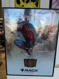 MTG Spider-Man Magic The Gathering Spiderman 18 x 24 FOIL Promo Poster - Image 1
