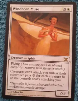 MTG 10TH EDITION WINDBORN MUSE RARE PLAYSET - Image 3