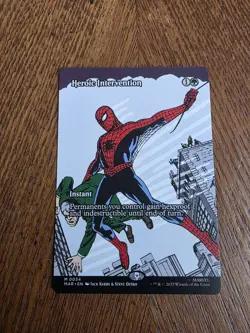 MTG Spider-Man MARVEL UNIVERSE M Heroic Intervention #0034 NM/M Non Foil - Image 1