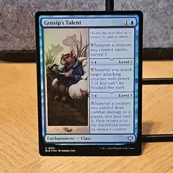 MTG Gossip's Talent Bloomburrow Set Foil Uncommon #51 NM Fresh Pull No Play - Image 1
