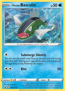 Pokemon TCG Hisuian Basculin SWSH273 Black Star Promo COSMO HOLO NM/M - Image 1