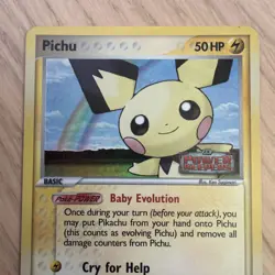 Pokemon TCG EX Power Keepers Pichu #21/108 Stamped Reverse Holo - Image 2