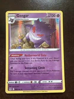 Gengar 066/196 Holo LP Pokemon TCG Sworld & Shield Lost Origin - Image 1