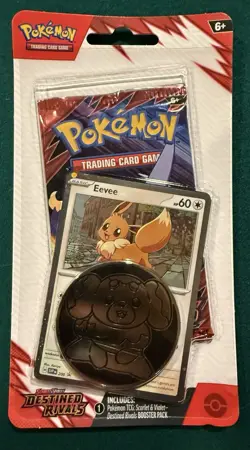 Pokemon Destined Rivals Booster Pack Promo Eevee - Image 1