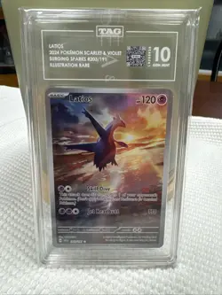 Pokemon TCG Latios 203/191 Surging Sparks Illustration Rare TAG 10 Gem Mint - Image 1