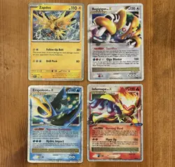 Lv. X Promo Lot, Vintage Pokemon TCG, DP, Regigigas, Empoleon, Infernape, DMG - Image 1