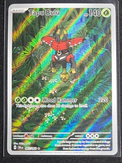 Tapu Bulu 065/064 (Illustration Rare) Shrouded Fable Lightly Played Pokemon TCG - Image 1