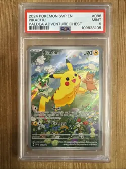 Pikachu - SVP 088 - Full Art Promo Black Star Rare Holo - Pokemon PSA 9 - Image 1