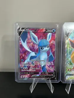 Pokemon TCG Flareon V Glaceon V Full Art Evolving Skies LOT OF 2 - Image 3