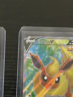 Pokemon TCG Flareon V Glaceon V Full Art Evolving Skies LOT OF 2 - Image 4