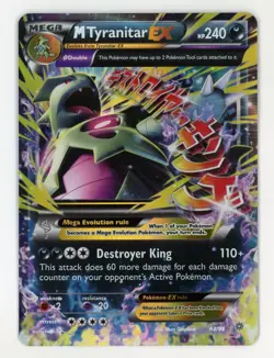 Mega Tyranitar EX - Pokemon 2015 Ancient Orgins #43 NM-MT - Image 1