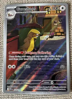 Pokemon TCG Gumshoos Illustration Rare #153/132 Mega Evolution NM/M - Image 1