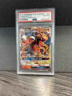 2017 Pokemon Sun & Moon Burning Shadows Charizard GX #20/147 PSA 10 - Image 1