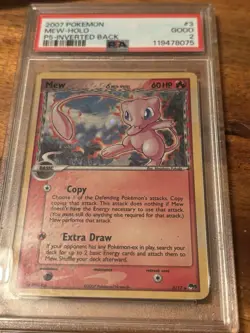 Pokemon Mew Pop Series 5 Inverted Back, PSA 2, Delta Species (New cert) - Image 2