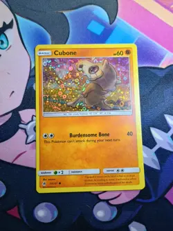Cubone Sequin Holo 57/131 General Mills Promo Pokemon Sun & Moon Forbidden Light - Image 1
