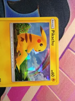 Pikachu 28/73 (Cracked Ice Holo) Deck Exclusive - Shining Legends Pokemon - Image 2