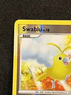 Pokemon TCG Swablu SH5 Platinum Shiny Reverse Holo Rare - Image 3