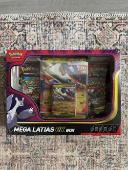 Pokemon TCG Mega Evolution Mega Latias EX Box In Hand - Image 1