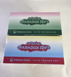 Pokemon Paradox Rift Roaring Moon and Iron Valiant ETBS (Pokemon Center Edition) - Image 3